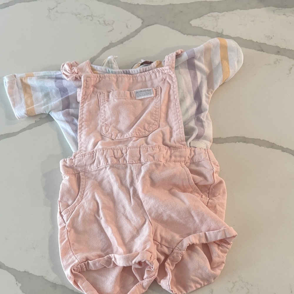 7 for all ofMankind Pink Overalls for Kids